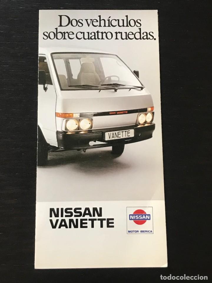 Cars and Motorcycles: 1985 NISSAN VANETTE FURGONETA VAN MOTOR IBERICA - CATALOGO FOLLETO ORIGINAL ESPA&Ntilde;OL