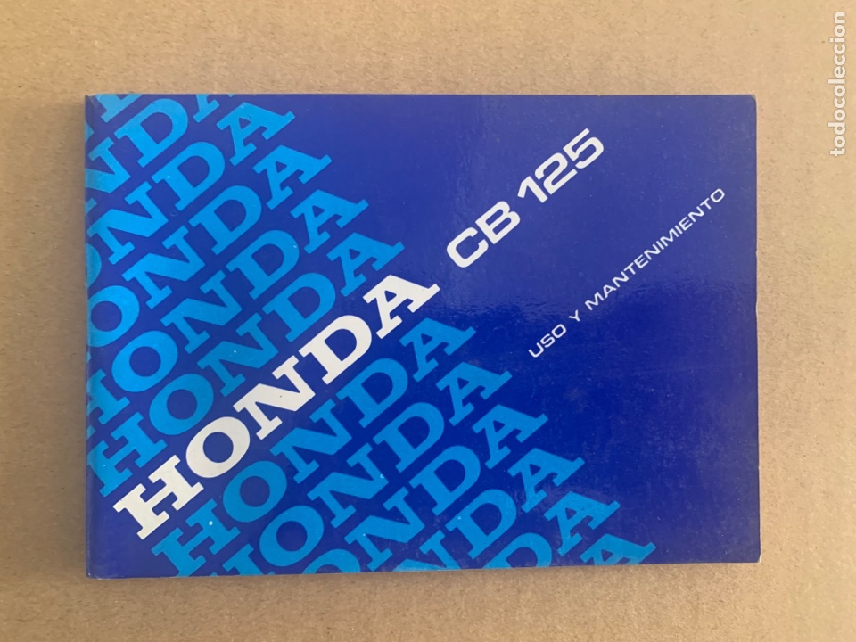 Coches y Motocicletas: Manual de uso y mantenimiento honda CB 125 x e s de 1980