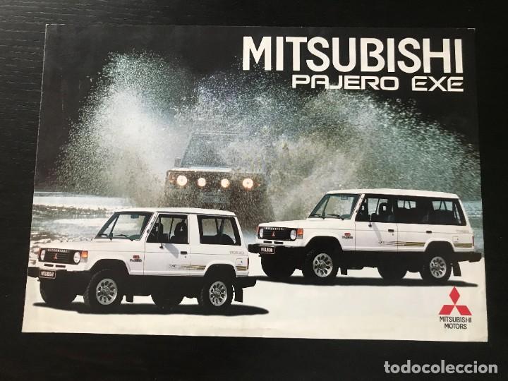 Coches y Motocicletas: MITSUBISHI PAJERO EXE MONTERO - CATALOGO FOLLETO ORIGINAL - A&Ntilde;O 1987 - EN ALEMAN
