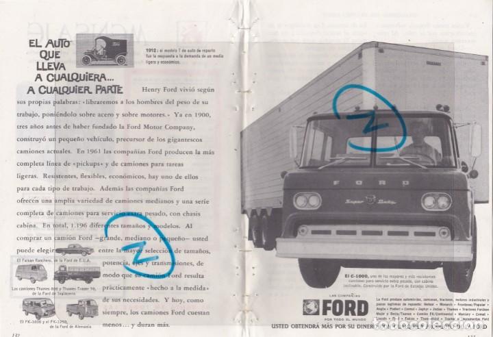 Automobili e Motociclette: PUBLICIDAD T 1961. ANUNCIO CAMION C-1000. FORD. COCHES, TRACTORES, MOTORES ... (DOBLE HOJA)