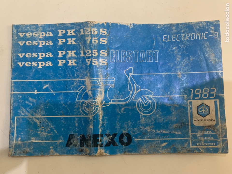 Coches y Motocicletas: Anexo al manual de instrucciones de 1983 vespa pk 125 s 75 s