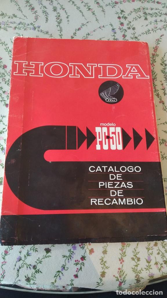 Coches y motocicletas: CATALOGO DE PIEZAS DE RECAMBIO HONDA MODELO PC50 FABRICACION POR SARVETA INDUSTRIAL, S.A. EIBAR ESPA