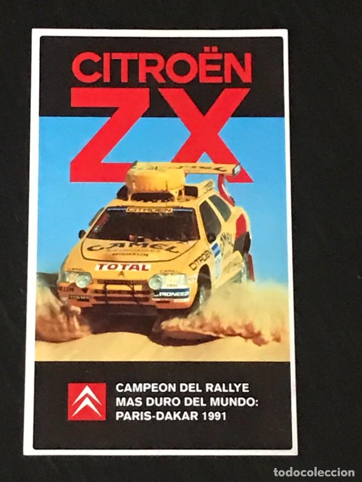 Coches y Motocicletas: PEGATINA CITROEN ZX TOTAL PARIS DAKAR 1991 RALLYE RAID RALLY ADHESIVO