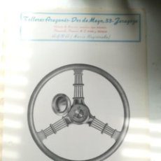 Coches y Motocicletas: ZARAGOZA. TALLERES ARAGONÉS, CATÁLOGO GENERAL. RECAMBIOS Y ACCESORIOS PARA AUTOMOVILES, 1952.