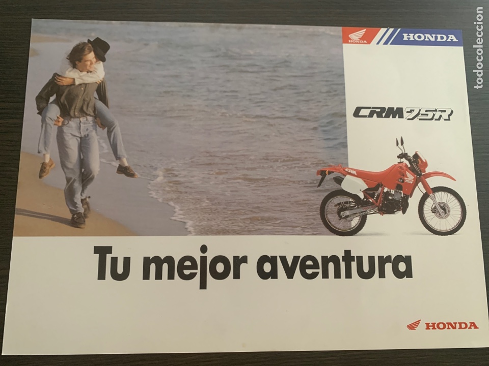 Coches y Motocicletas: Folletos cat&aacute;logo publicidad honda CRM 75 R