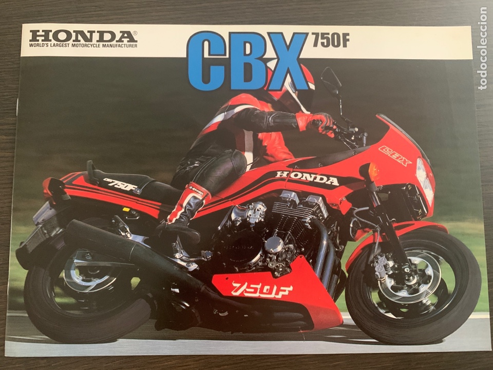 Coches y Motocicletas: Cat&aacute;logo folleto publicidad original honda CBX 750 F