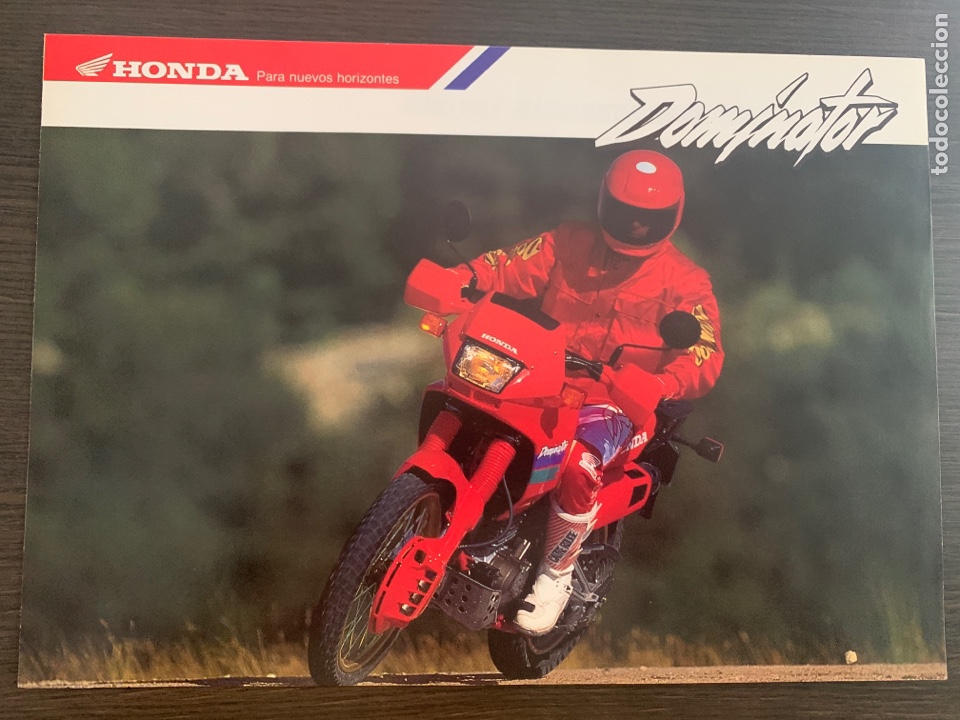 Coches y Motocicletas: Cat&aacute;logo folleto publicidad honda Dominator NX 650