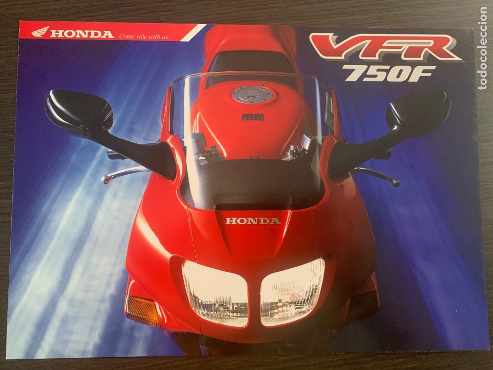 Coches y Motocicletas: Cat&aacute;logo folleto publicidad original honda VFR 750 F de 1993