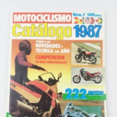 Coches y Motocicletas: MOTOCICLISMO CATALOGO 1987. Lote 276687678