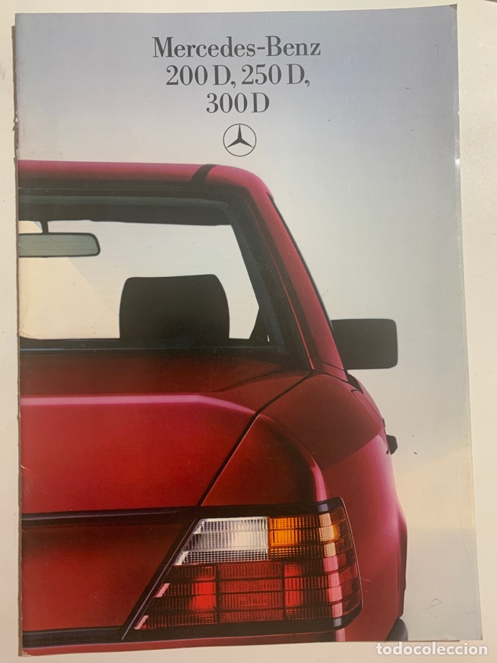 Voitures et Motocyclettes: Cat&aacute;logo folleto publicidad original Mercedes-Benz 200 d 250 d 300 d de 1986