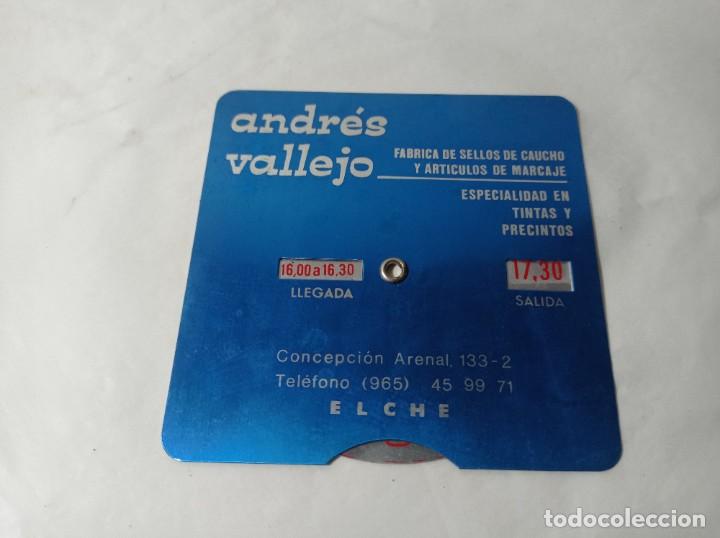 Coches y motocicletas: Antigua publicidad Elche calendario de coche no copia.