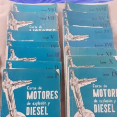 Coches y Motocicletas: 15 LIBROS DEL CURSO DE MOTORES DE EXPLOSIÓN Y DIÉSEL, AÑO 1956. Lote 282071208