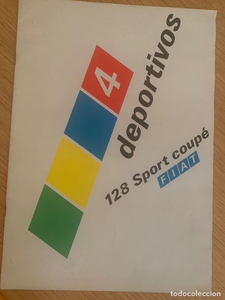 Coches y Motocicletas: Cat&aacute;logo folleto publicidad Fiat 128 Sport Coupe