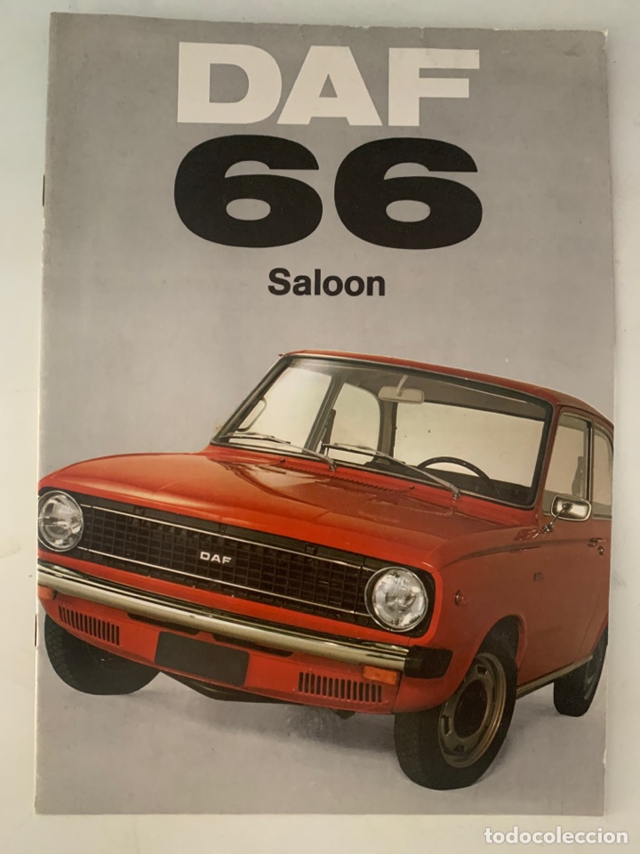 Carros e motociclos: Cat&aacute;logo folleto publicidad coche daf 66 saloon de 1973