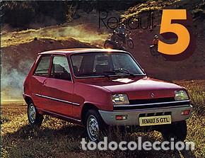 Voitures et Motocyclettes: RENAULT 5 CATALOGO OFICIAL PUBLICIDAD
