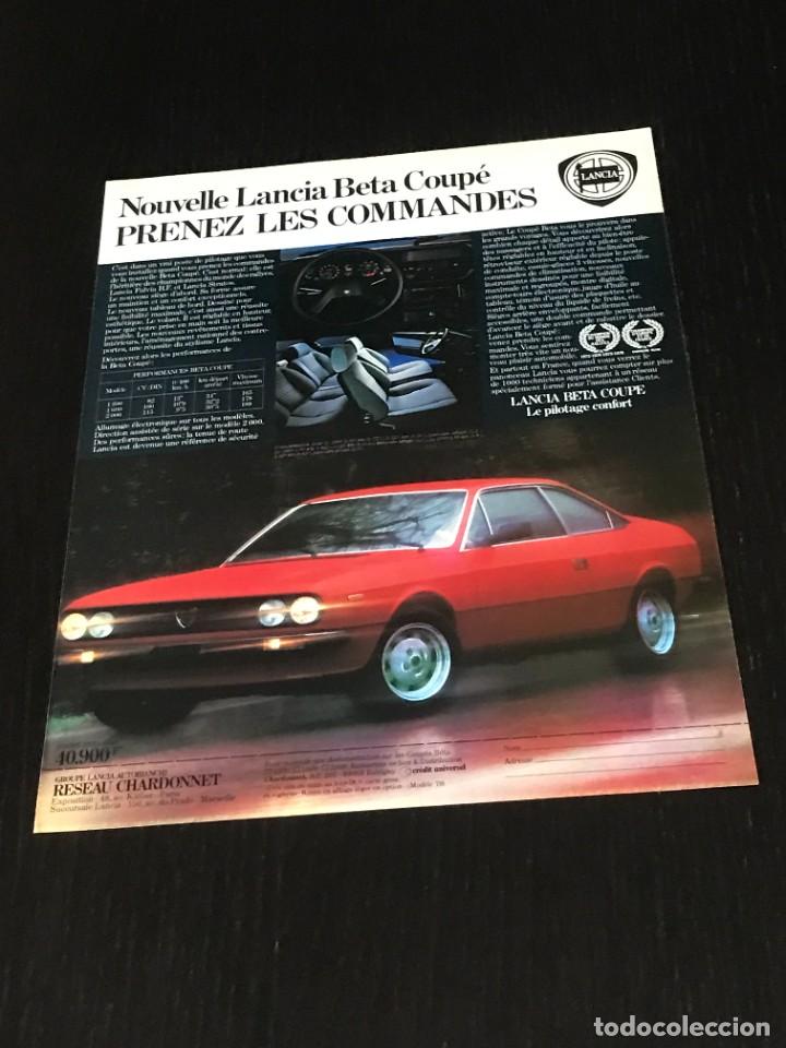 Coches y Motocicletas: LANCIA BETA COUPE 1300 1600 2000 - ANUNCIO PUBLICIDAD RECORTE REVISTA - NO CATALOGO FOLLETO MANUAL