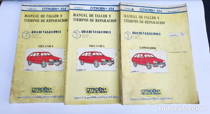 Coches y Motocicletas: MANUAL DE TALLER Y TIEMPOS DE REPARACION *** CITRO&Euml;N GS A