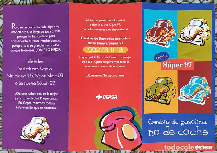Coches y Motocicletas: Publicidad de CEPSA sobre la &rdquo;nueva gasolina&rdquo; S&Uacute;PER 97.