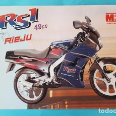 Coches y Motocicletas: CATALOGO RIEJU RS1 49 CC, MOTO FOLLETO BROCHURE