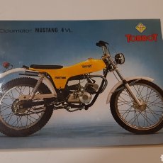 Voitures et Motocyclettes: FOLLETO PUBLICITARIO TORROT CICLOMOTOR MUSTANG 4 VL. Lote 293972768