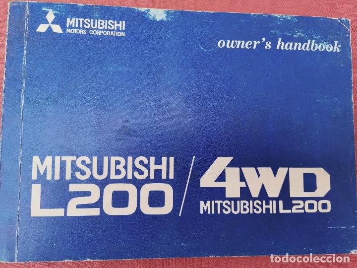 Coches y Motocicletas: 1987 MANUAL DE PROPRIET&Aacute;RIO MITSUBISHI L200 4WD