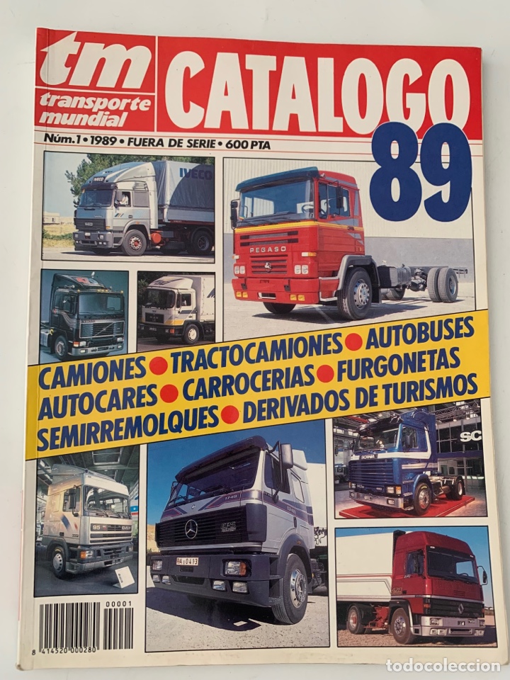 Coches y Motocicletas: Revista cat&aacute;logo transporte mundial tm 89 camiones 1989 guia completa