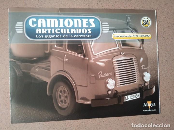 Carros e motociclos: Fasc&iacute;culo 34 Camiones Articulados Hanomag-Henschel F221 (1969-1974) Altaya Nuevo