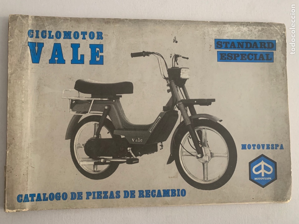 Coches y Motocicletas: Cat&aacute;logo de piezas de recambio ciclomotor vale st&aacute;ndard especial vespa de 1981