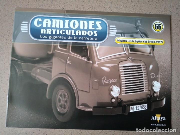 Automobili e Motociclette: Fasc&iacute;culo 55 Camiones Articulados Magirus-Deutz Jupiter 6x6 (1960-1967) Altaya Nuevo