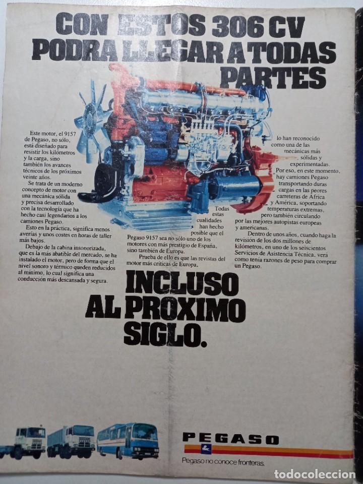 Coches y motocicletas: PUBLICIDAD. ANUNCIO CAMIONES PEGASO. EXTRAIDO DE REVKSTA TRIUNFO 1980