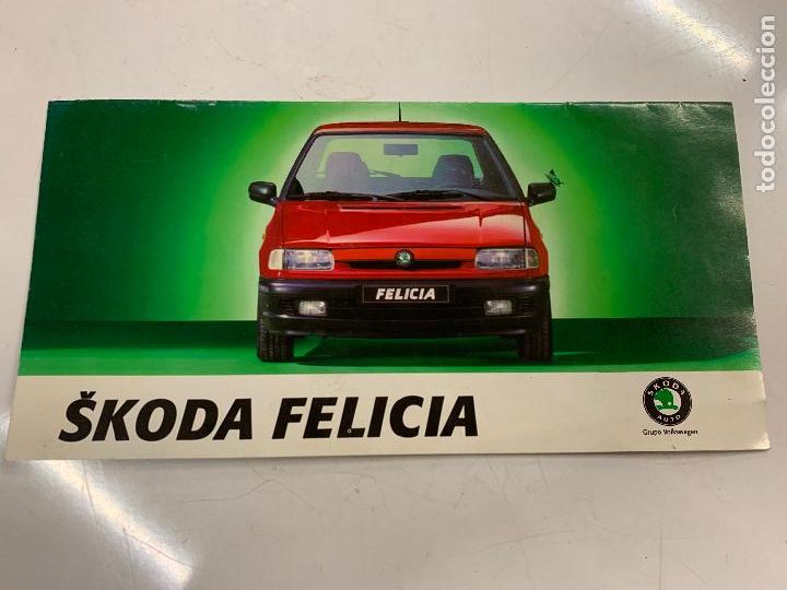 Automobili e Motociclette: SKODA FELICIA. Encantador catalogo retro-vintage. 8 paginas. mide unos 10x21cms