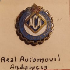 Coches y Motocicletas: REAL AUTOMOVIL CLUB DE ANDALUCIA. SEVILLA. CAPADO POR DETRAS, PEGADO A CARTON DURO ORIGINAL AÑOS 60.