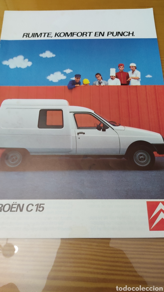 Coches y Motocicletas: Autentico Catalogo deplegable concesionario del modelo Citro&euml;n C 15 ,de los a&ntilde;os 80