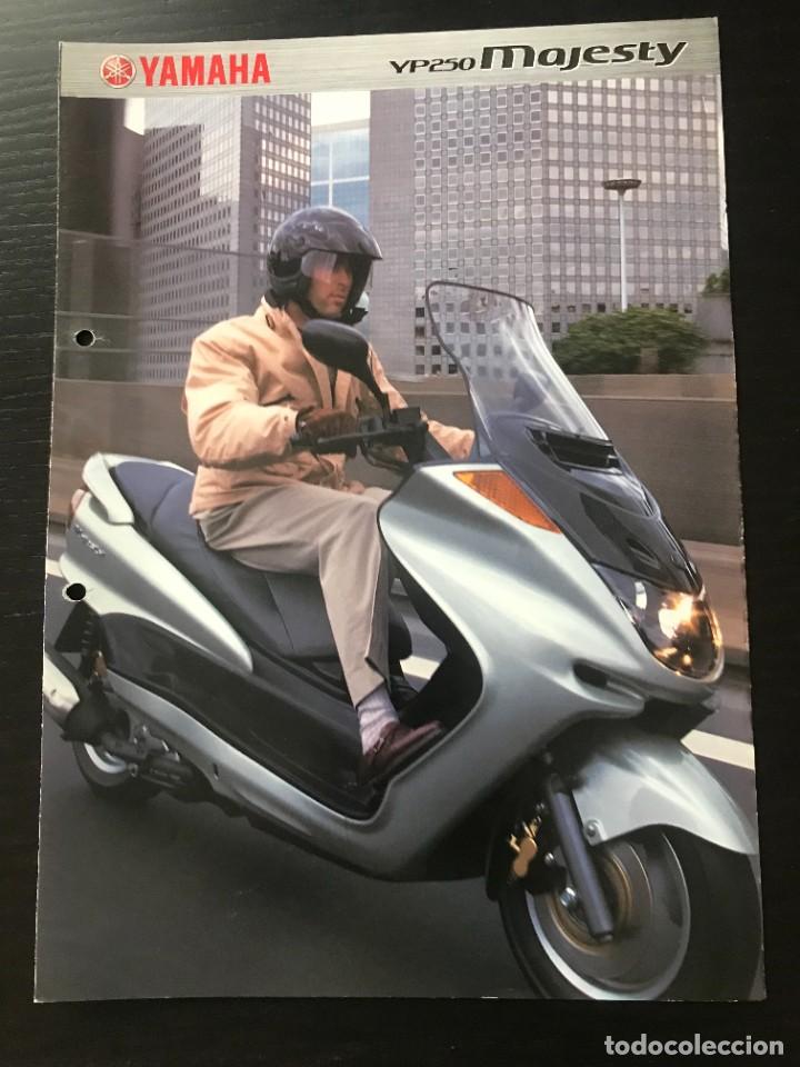 Coches y motocicletas: 2000 YAMAHA MAJESTY YP 250 SCOOTER - CATALOGO FOLLETO PUBLICIDAD ORIGINAL EN ESPA&Ntilde;OL