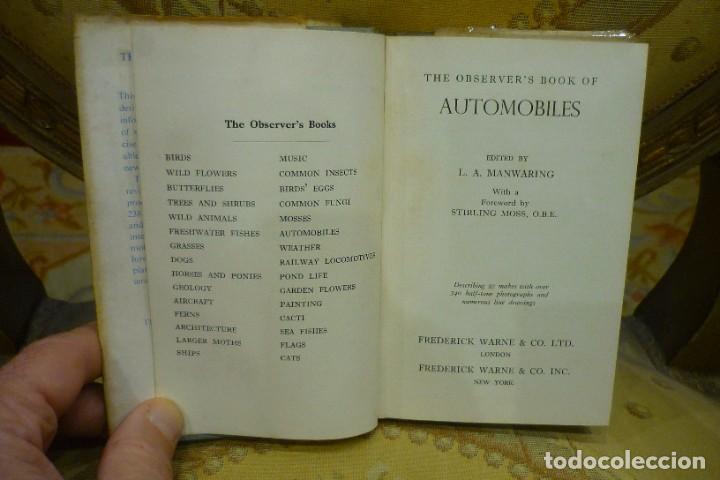 Coches y Motocicletas: THE OBSERVERS BOOK OF AUTOMOBILES, DE L. A. MANWARING. MUY ILUSTRADO. 1.961. - Foto 6 - 302894388