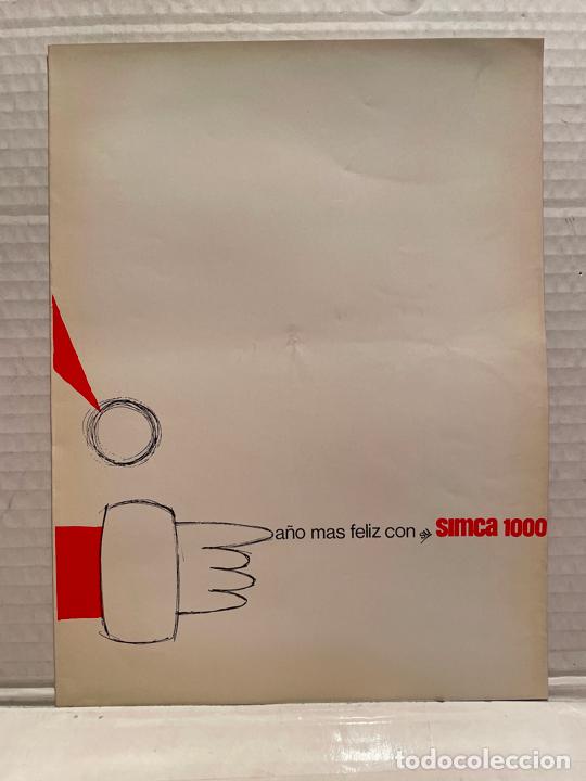 Cars and Motorcycles: FOLLETO COMERCIAL FELICITACION BARREIROS SIMCA 1000