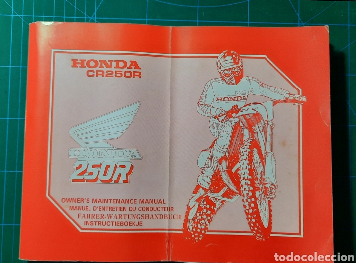 Coches y Motocicletas: HONDA CR250R / MANUAL MANTENIMIENTO ORIGINAL / 4 IDIOMAS