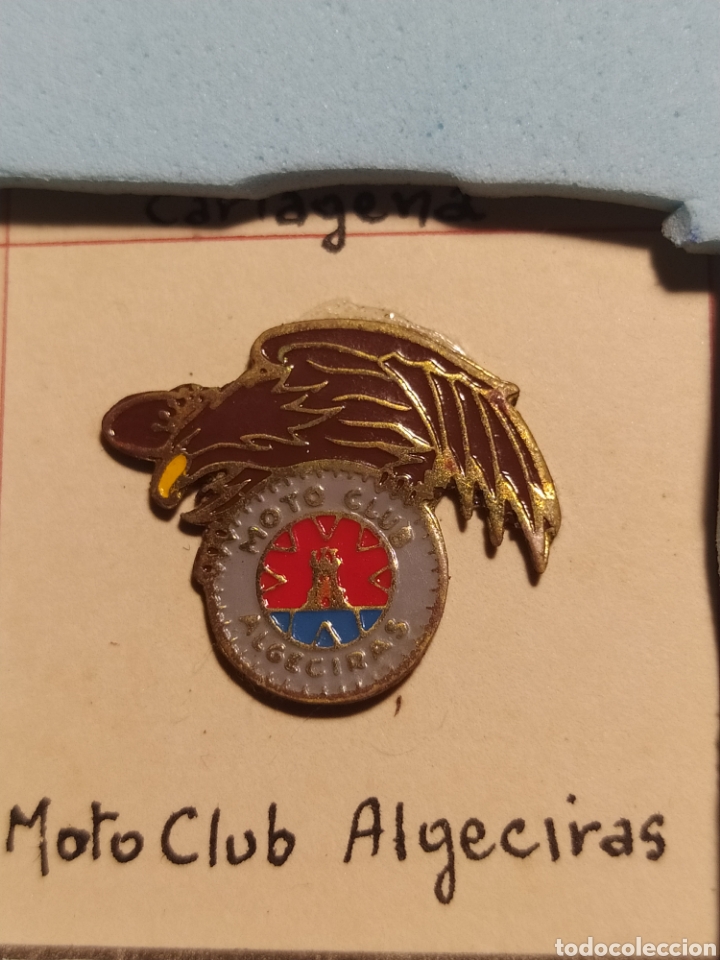 Automobili e Motociclette: MOTO CLUB ALGECIRAS. SIN LA SOLAPA TRASERA. PEGADO A CARTON DURO. UNICO EN T.C.