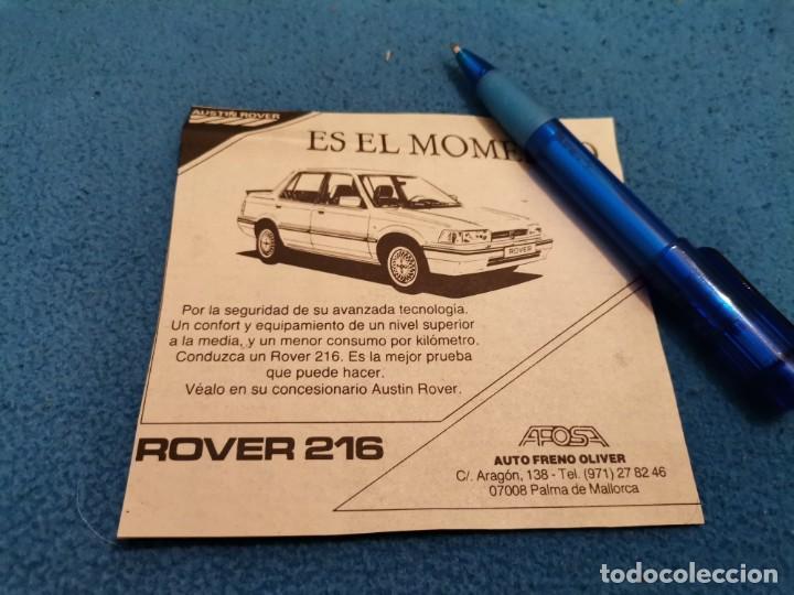 Coches y motocicletas: COCHE ROVER 216 DISTRIBUIDOR AFOSA AUTO FRENO OLIVER MALLORCA ANUNCIO PUBLICIDAD PERIODICO 1988