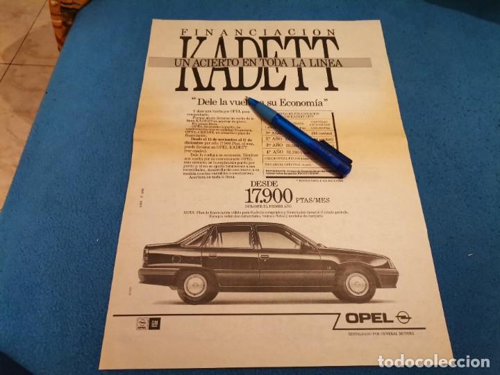 Coches y motocicletas: COCHE OPEL KADETT REVERSO SUPER CINEXIN, SCALEXTRIC, MU&Ntilde;ECA MARI CARMEN MU&Ntilde;ECOS RECORTE ANUNCIO 1989