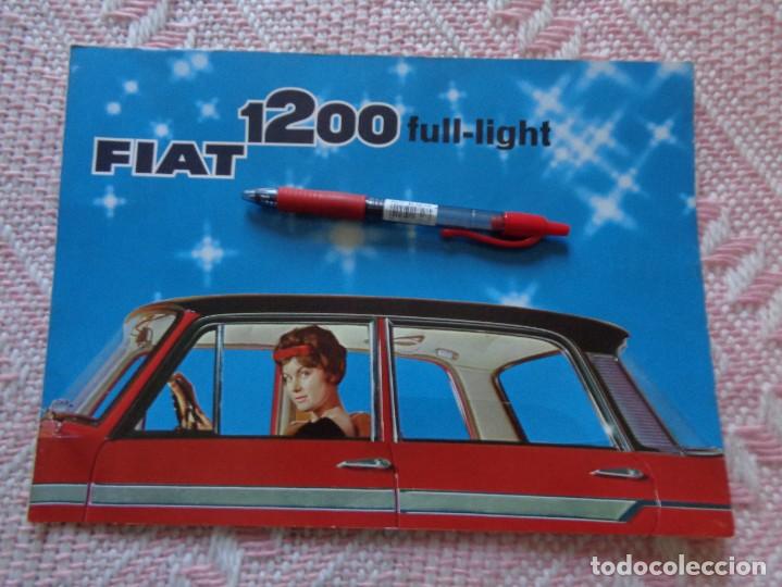 Coches y Motocicletas: CATALOGO COCHE FIAT 1200 EN INGLES