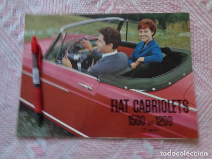 Coches y Motocicletas: CATALOGO COCHE FIAT 1500 Y 1200 CABRIOLETS EN INGLES