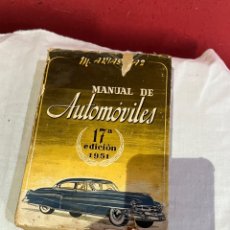 Coches y Motocicletas: MANUAL DE AUTOMÓVILES M.ARIAS PAZ 1951. 17 EDICIÓN. Lote 310202333