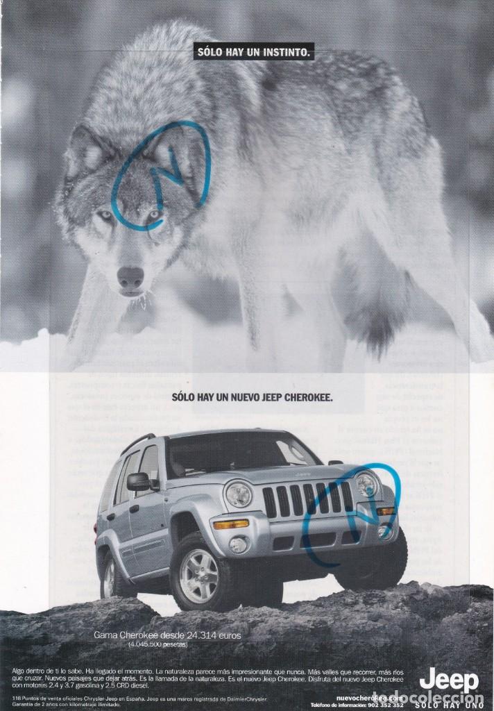Automobili e Motociclette: PUBLICIDAD 2002. ANUNCIO COCHE JEEP CHEROKEE