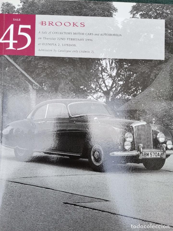 Coches y motocicletas: 1996 CATALOGO BROOKS - COLLECTOR MOTOR CARS , AUTOMOBILIA - FERRARI - BENZ - BENTLEY - MORRIS