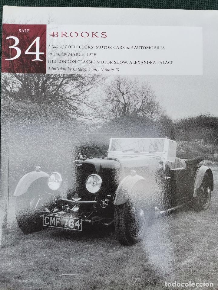 Coches y Motocicletas: 1995 CATALOGO BROOKS - COLLECTOR MOTOR CARS , AUTOMOBILIA -ROOLS - JAGUAR - BRISTOL - RILEY