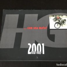 Coches y Motocicletas: CALENDARIO MOTOS CLASICAS 2001 - OSSA MONTESA BULTACO VESPA SANGLAS DUCATI MOTO GUZZI - HARD GRUP. Lote 314702013