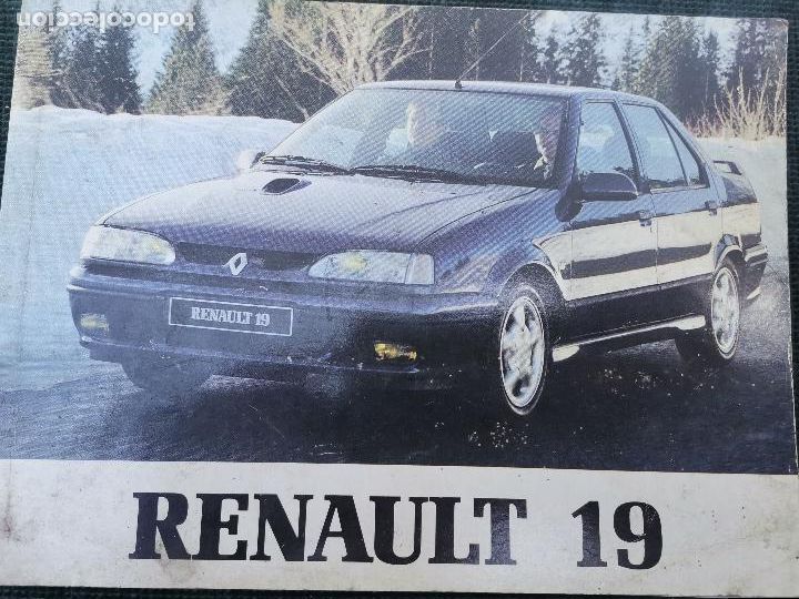 Coches y Motocicletas: 1992 MANUAL DE INSTRUCCIONES RENAULT 19