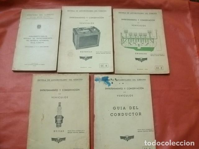 Coches y motocicletas: ENTRETENIMIENTO Y CONSERVACION DE VEHICULOS . ESCUELA DE AUTOMOVILISMO DEL EJERCITO, 1953