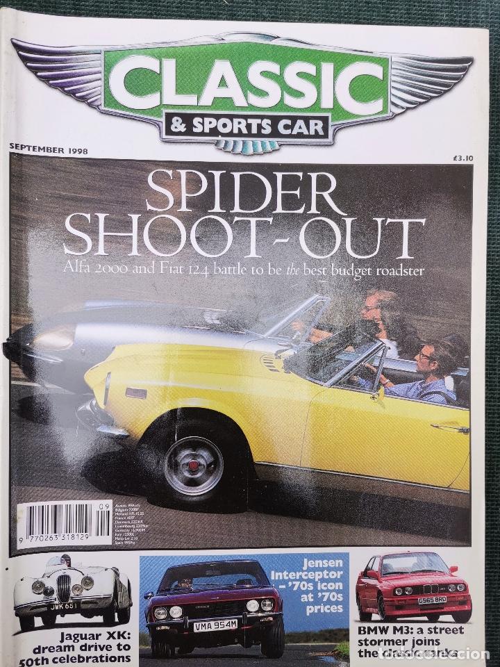 Coches y Motocicletas: 1998 REVISTA CLASSIC AND SPORT CAR - ALFA 2000 VS FIAT 124 - JENSEN INTERCEPTOR - BMW M3 - JAGUAR XK